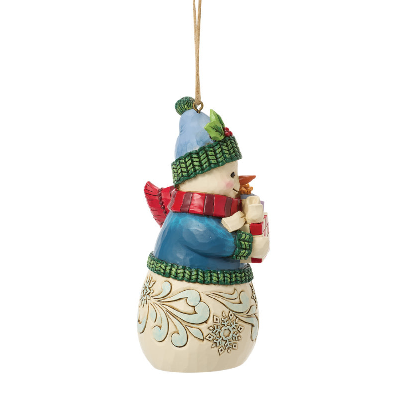 Ornament: Snowman with Arms Full Hanging Ornament by Heartwood Creek