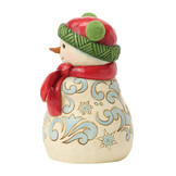 Figurine: Snowman with Pom Pom Hat Figurine by Heartwood Creek