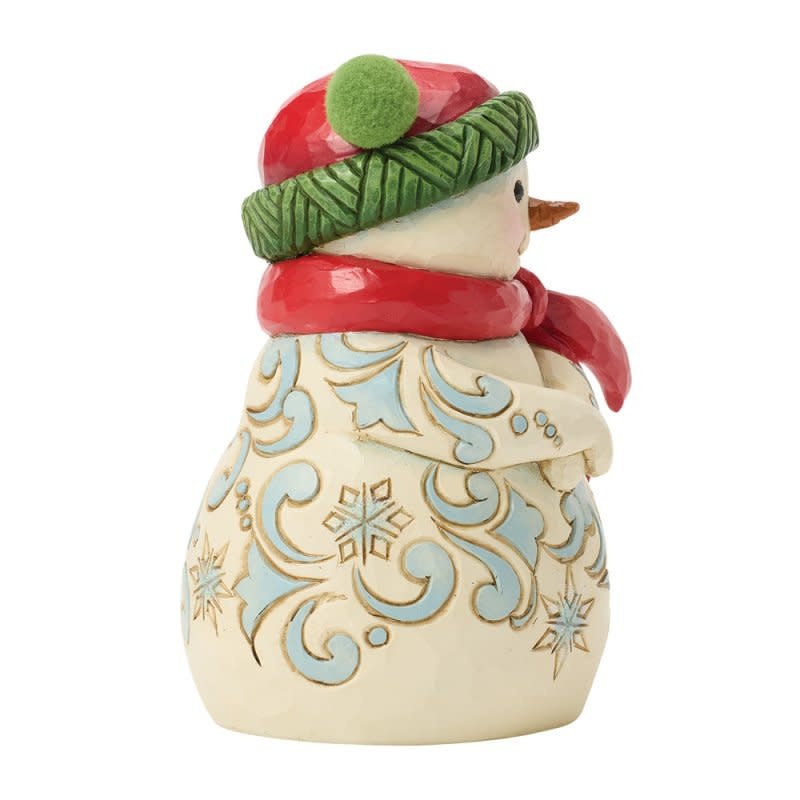 Figurine: Snowman with Pom Pom Hat Figurine by Heartwood Creek