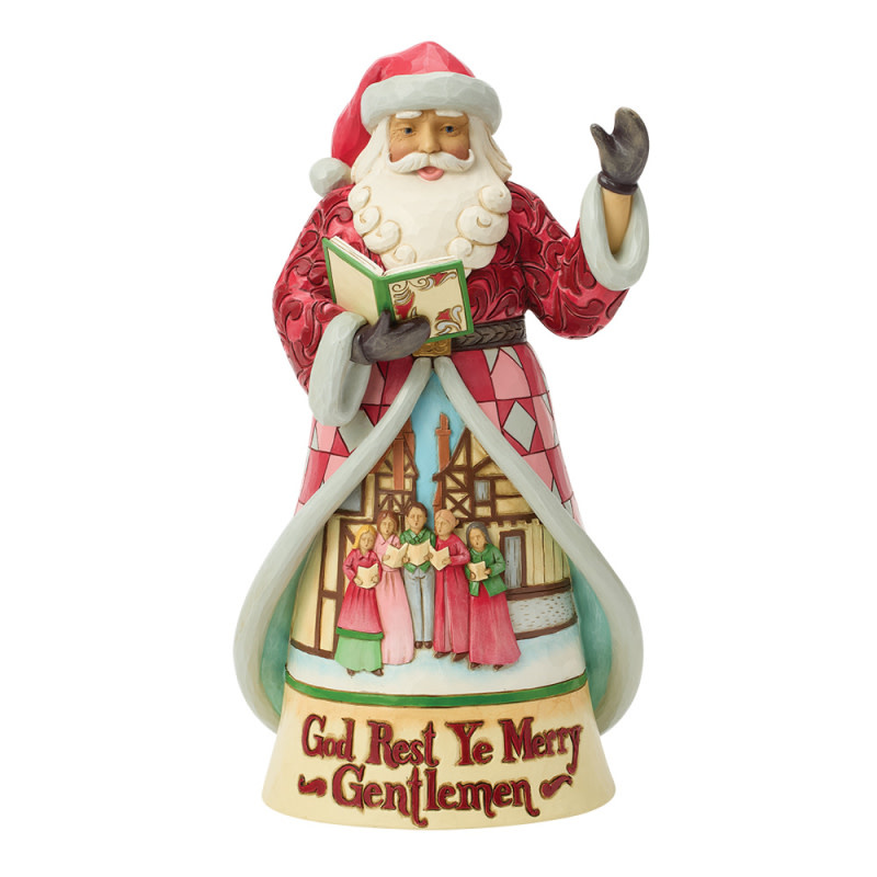 Figurine: Song Santa Figurine by Heartwood Creek