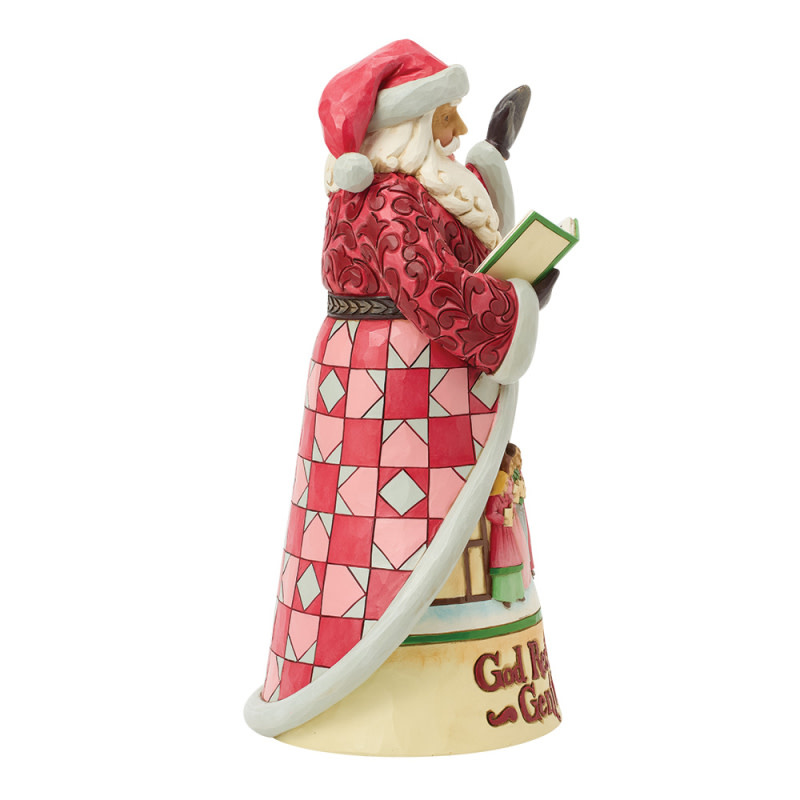 Figurine: Song Santa Figurine by Heartwood Creek