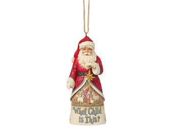 Ornament: Song Santa Hanging Ornament by Heartwood Creek
