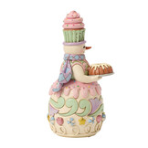 Figurine: Sweets Snowman with Bunt Cake Figurine by Heartwood Creek
