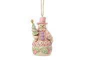 Ornament: Sweets Snowman with Tree Hanging Ornament by Heartwood Creek