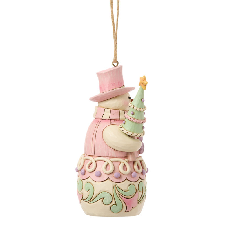 Ornament: Sweets Snowman with Tree Hanging Ornament by Heartwood Creek