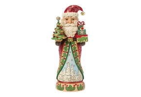 Figurine: Traditional Nutcracker with Tree Figurine by Heartwood Creek