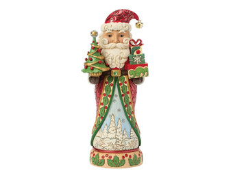 Figurine: Traditional Nutcracker with Tree Figurine by Heartwood Creek