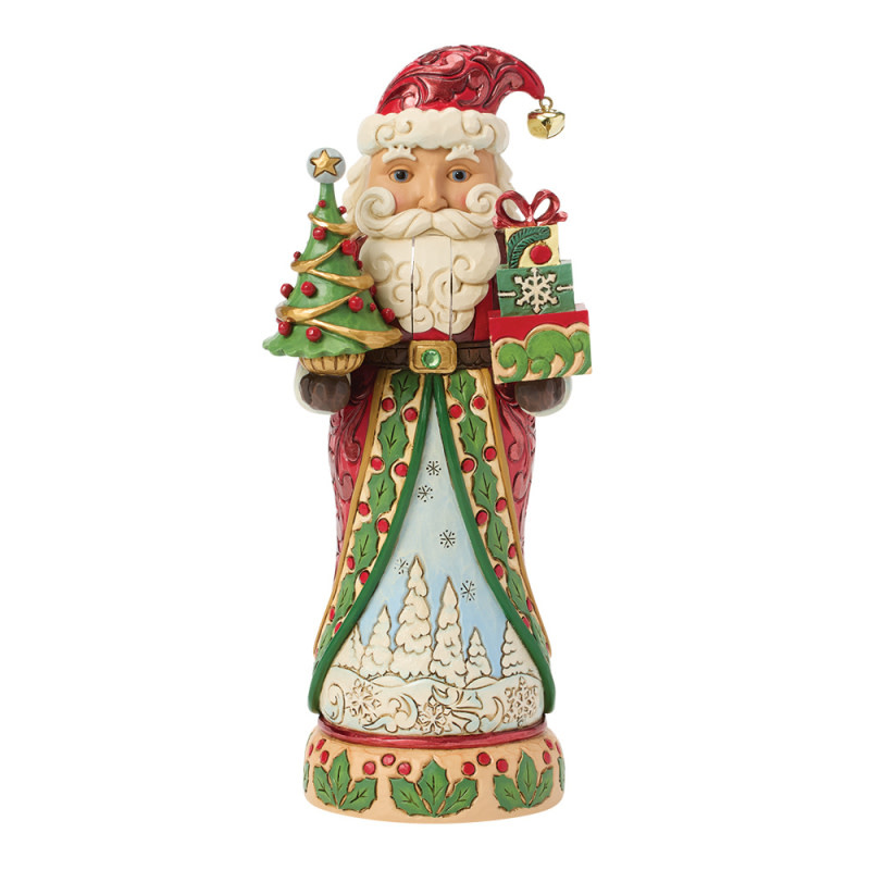Figurine: Traditional Nutcracker with Tree Figurine by Heartwood Creek