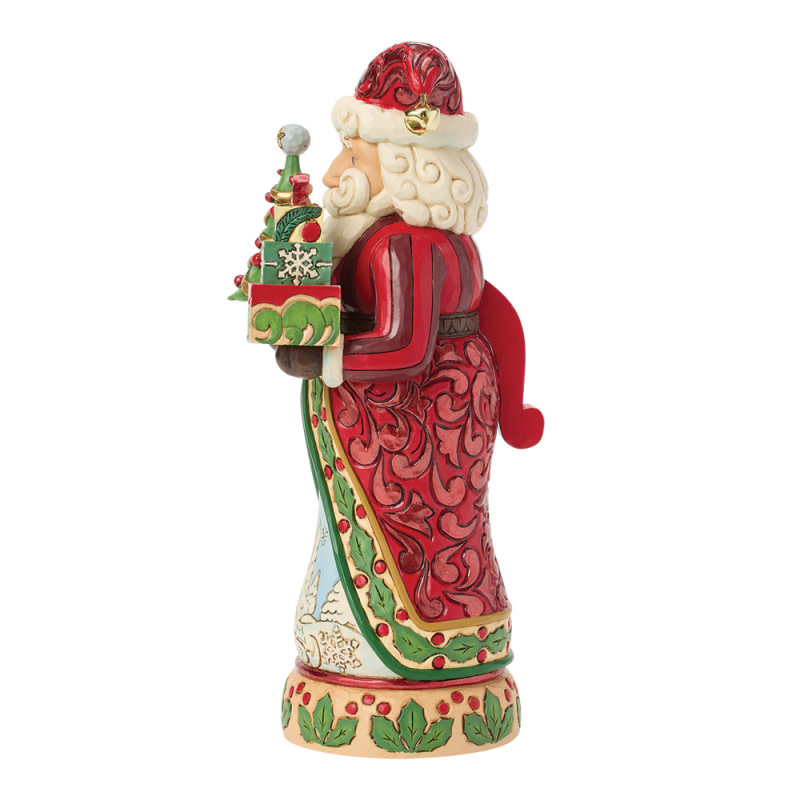 Figurine: Traditional Nutcracker with Tree Figurine by Heartwood Creek