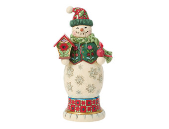Notenkraker: Traditional Snowman Nutcracker by Heartwood Creek
