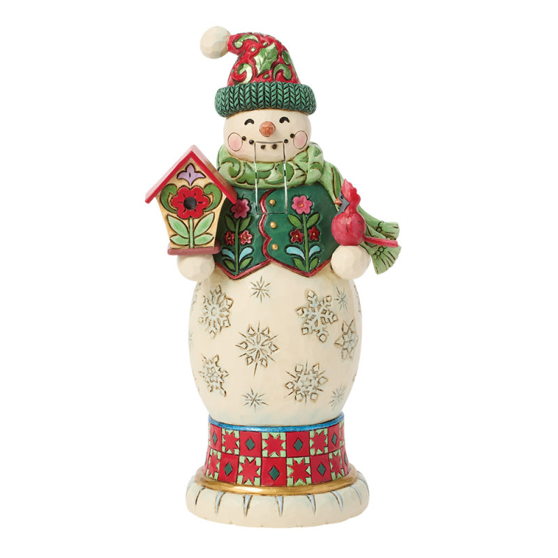 Notenkraker: Traditional Snowman Nutcracker by Heartwood Creek
