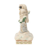 Figurine: White Woodland Owls in a Tree Figurine by Heartwood Creek