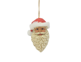 Ornament: Vintage Santa Head Hanging Ornament by Heartwood Creek