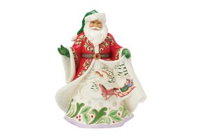 Figurine: Magical Sleigh Ride (Santa Musical Winter Scene)