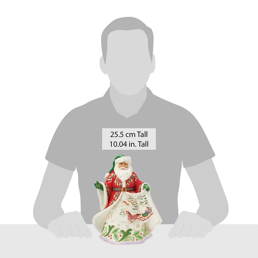 Figurine: Magical Sleigh Ride (Santa Musical Winter Scene)