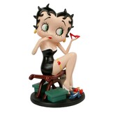 Figurine: Betty Boop Fitting Shoes Black Dress