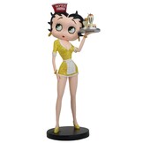 Figurine: Betty Boop Diner Waitress Yellow Glitter Dress