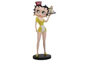 Figurine: Betty Boop Diner Waitress Yellow Glitter Dress
