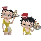 Figurine: Betty Boop Diner Waitress Yellow Glitter Dress