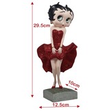 Figurine: Betty Boop Posing (Red Glitter Dress)