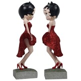 Figurine: Betty Boop Posing (Red Glitter Dress)