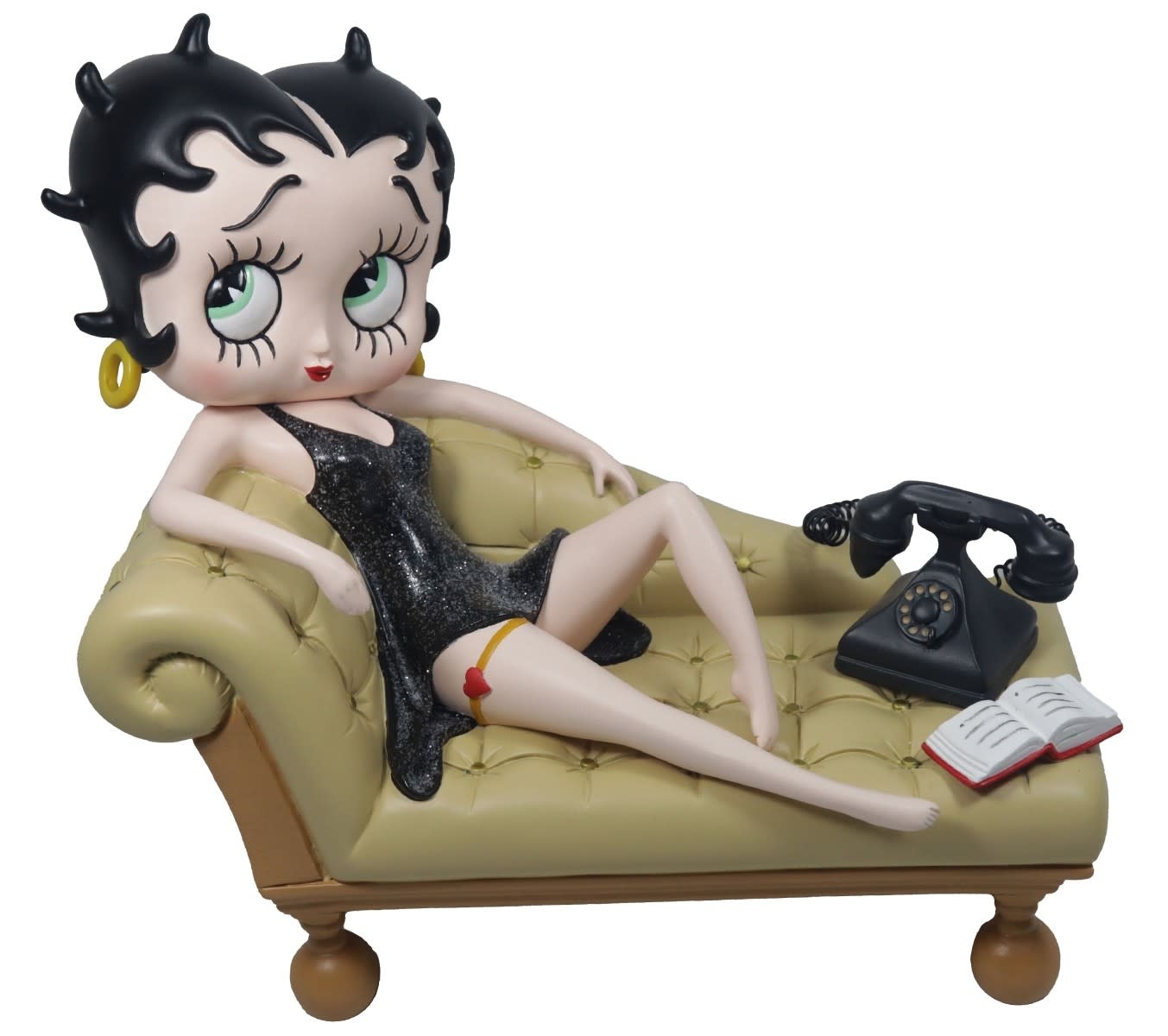 Figurine: Betty Boop - On Cream Chaise Lounge