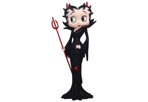 Figurine: Betty Boop Devil - Black Glitter Dress