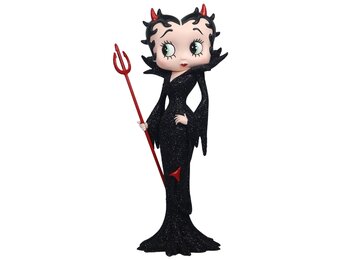 Figurine: Betty Boop Devil - Black Glitter Dress