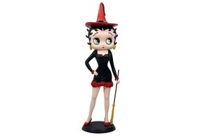 Figurine: Betty Boop Witch - Black Dress with Red Hat