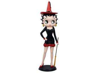 Figurine: Betty Boop Witch - Black Dress with Red Hat