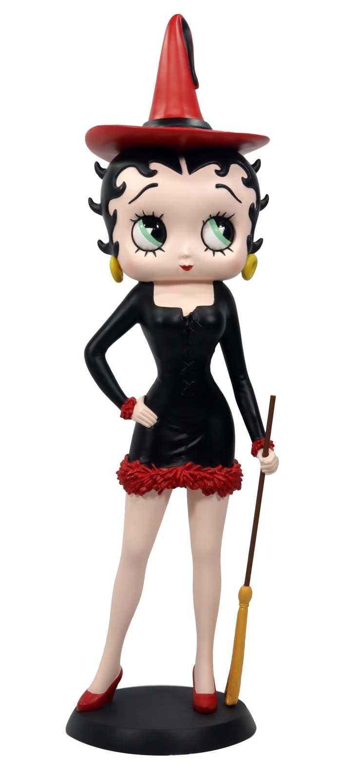 Figurine: Betty Boop Witch - Black Dress with Red Hat