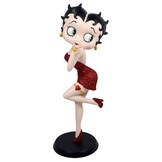 Figurine: Betty Boop Blowing Kiss - Red Glitter Dress