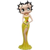 Figurine: Betty Boop - Holding Flowers Yellow Glitter Dress
