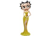 Figurine: Betty Boop Holding Flowers Yellow Glitter Dress