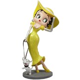 Figurine: Betty Boop - Walking Pudgy Yellow Glitter Dress