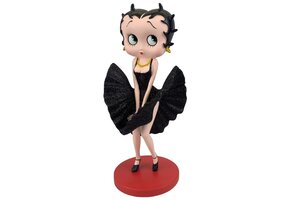 Figurine: Betty Boop Cool Breeze (Blk Glitter) Sm