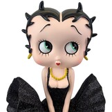 Figurine: Betty Boop Cool Breeze (Blk Glitter) Sm