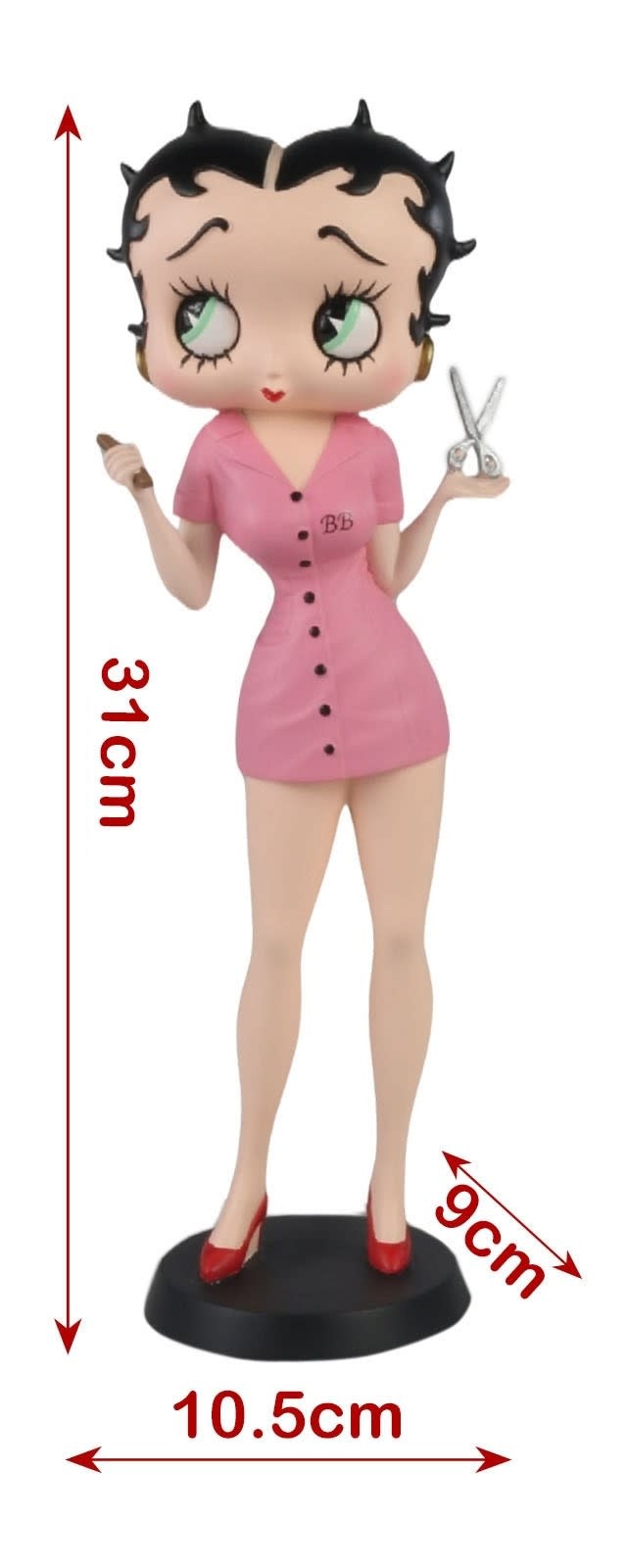 Figurine: Betty Boop Hairdresser Pink