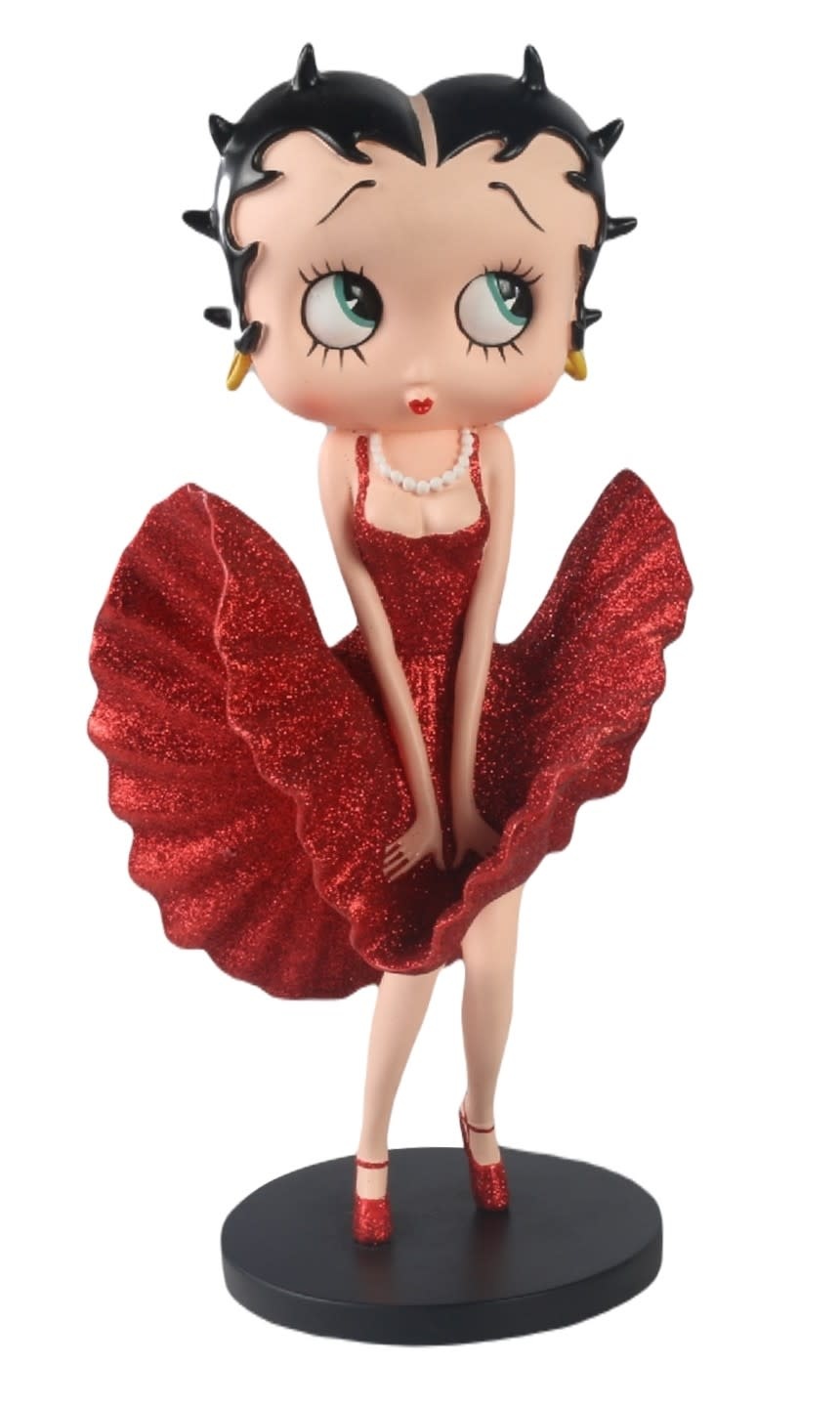 Figurine: Betty Boop Cool Breeze (Red Glitter)