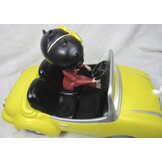 Figurine: Betty Boop In Yellow Sports Car