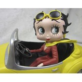 Figurine: Betty Boop - In Yellow Sports Car