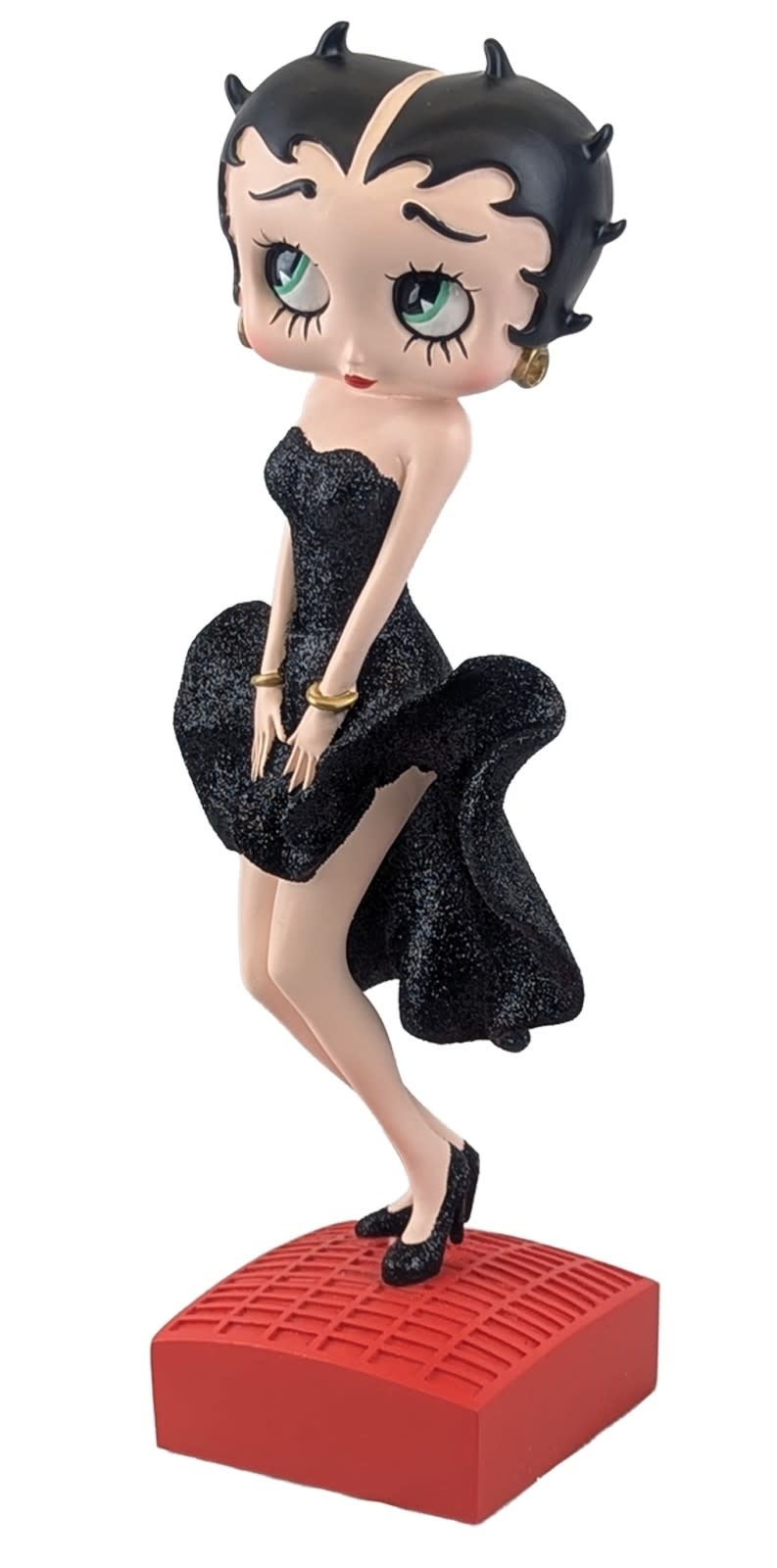 Figurine: Betty Boop - Posing Black Glitter Dress