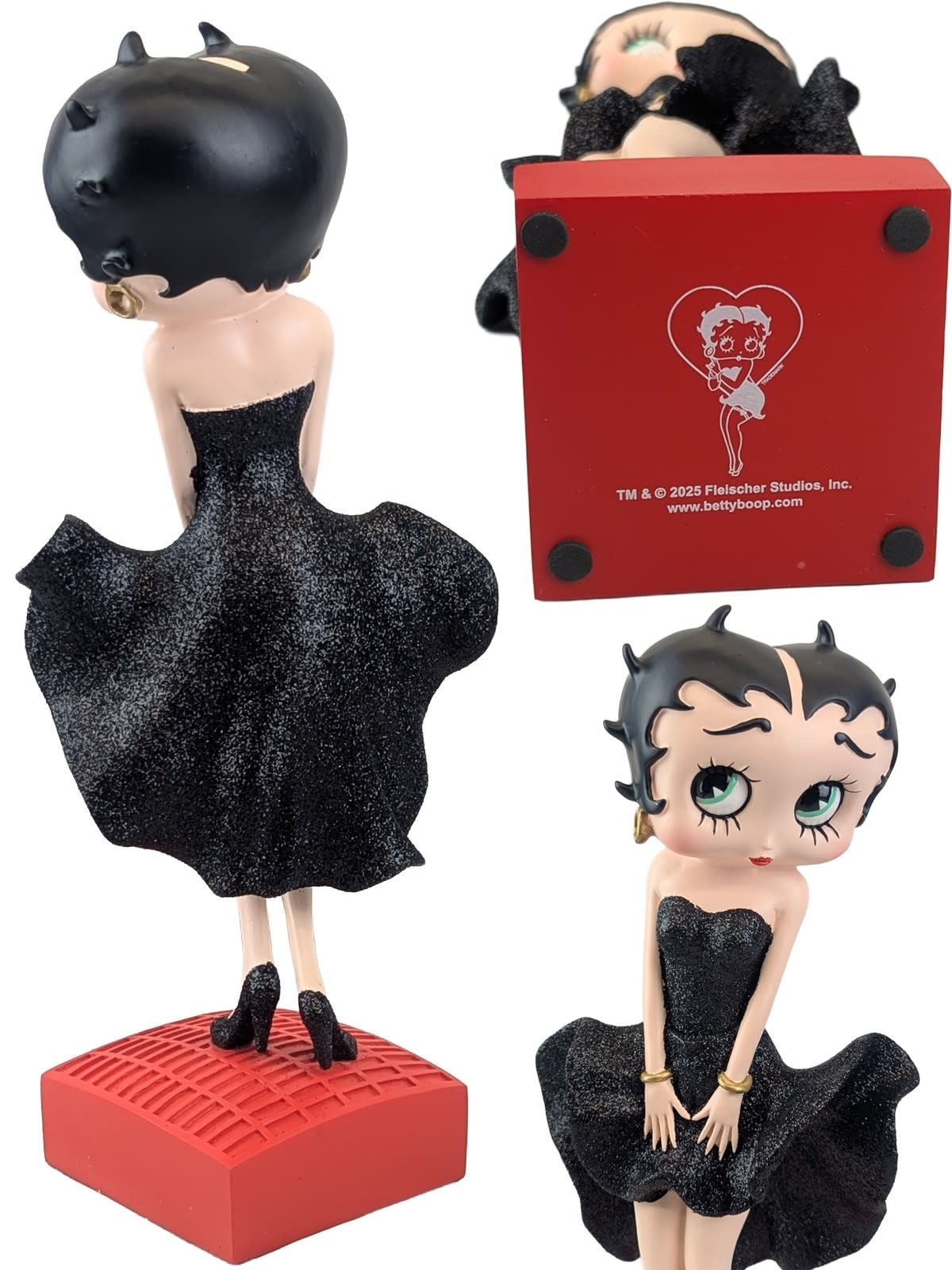 Figurine: Betty Boop - Posing Black Glitter Dress