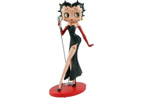 Figurine: Betty Boop Classic Singer (Black Glitter Dress