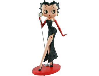 Figurine: Betty Boop Classic Singer (Black Glitter Dress