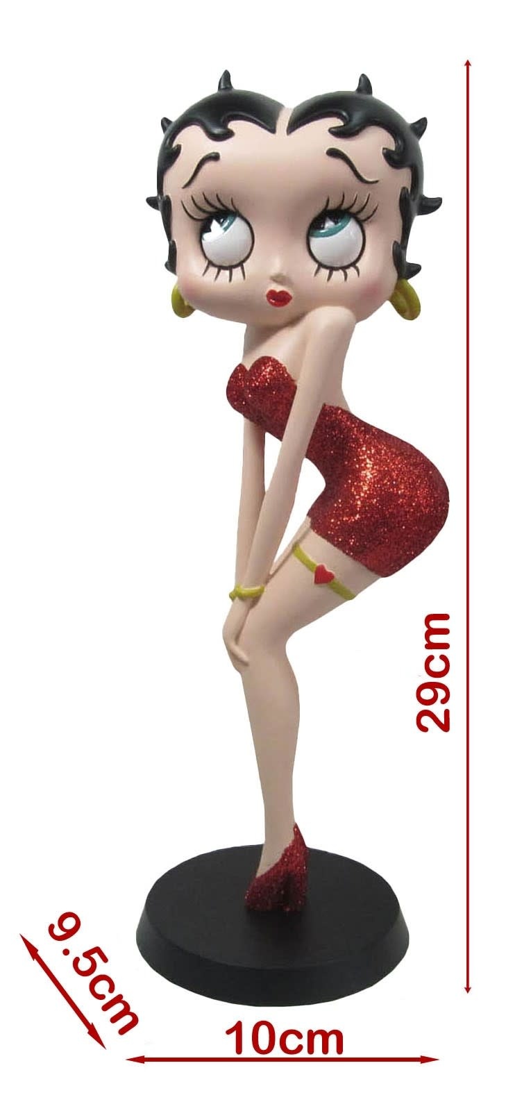 Figurine: Betty Boop - Classic Pose (Red Glitter