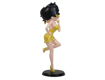 Figurine: Betty Boop Blowing Kiss (Yellow Glitter)