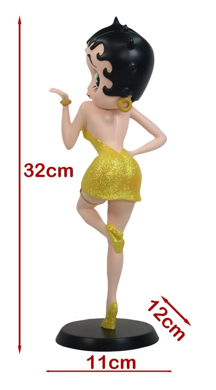 Figurine: Betty Boop - Blowing Kiss (Yellow Glitter)