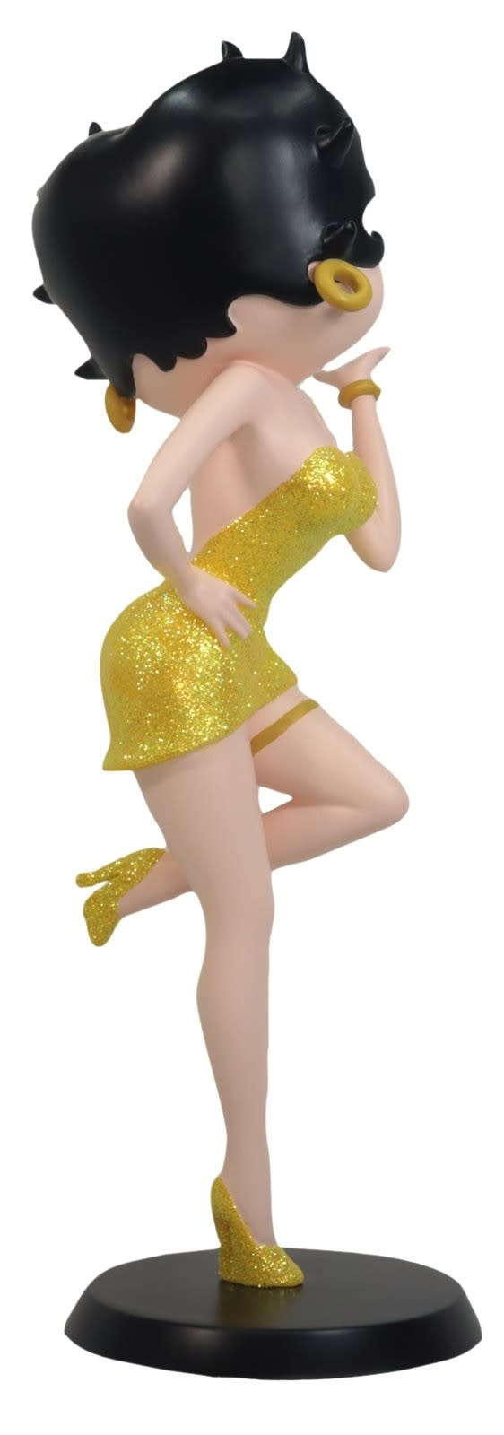 Figurine: Betty Boop Blowing Kiss (Yellow Glitter)
