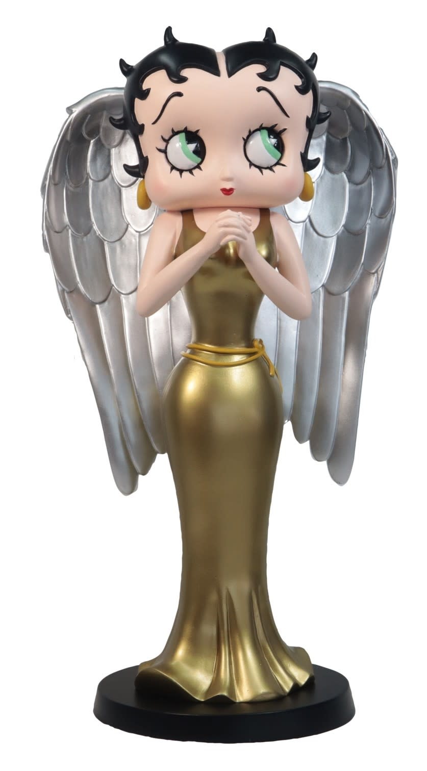 Figurine: Betty Angel Silver Wings and Gold Dress